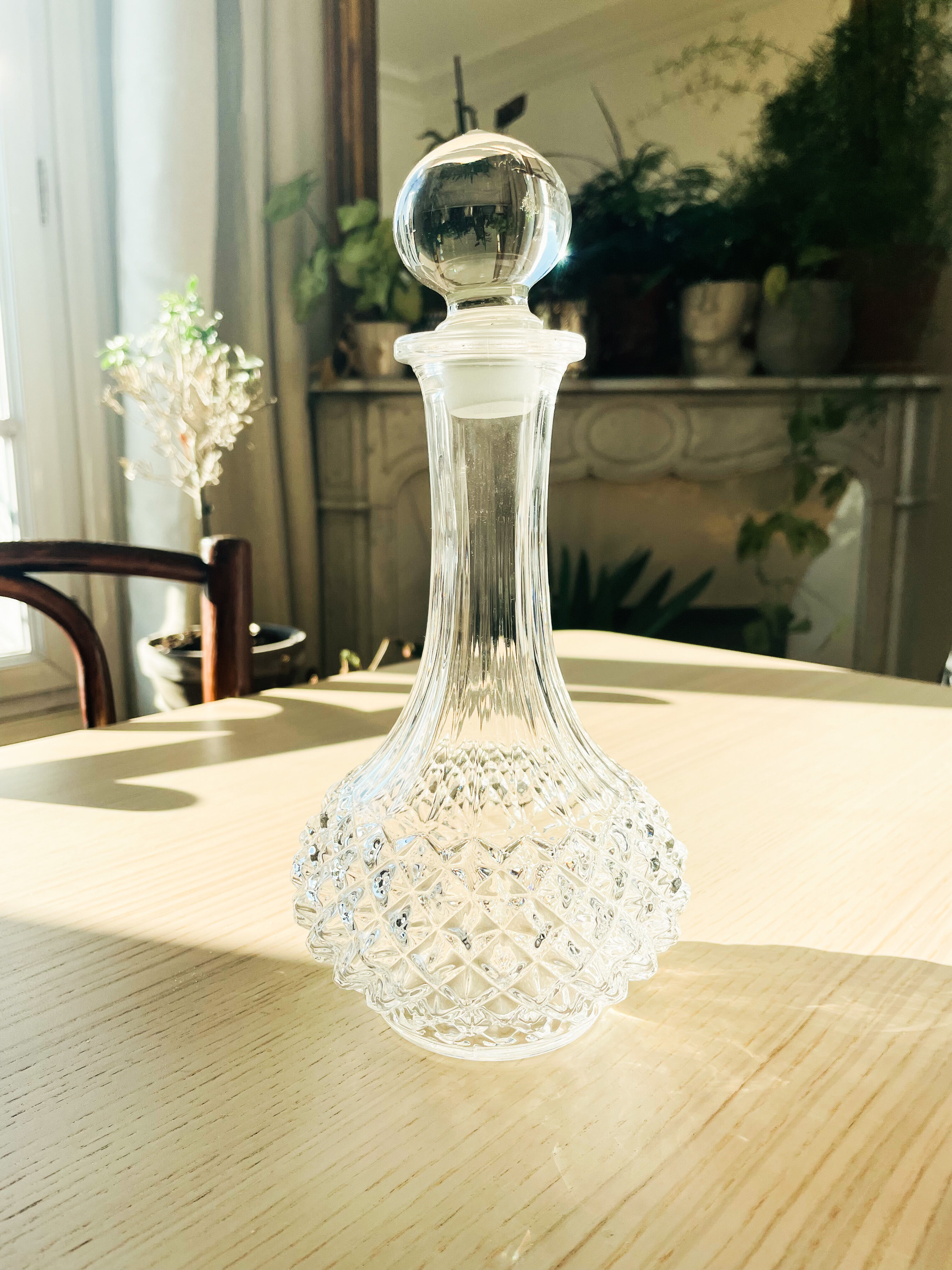 Vintage glass decanter