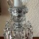 Desk lamp. Crystal, glass, hand engraving.