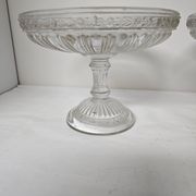 Ensemble 2 coupes compotiers en verre