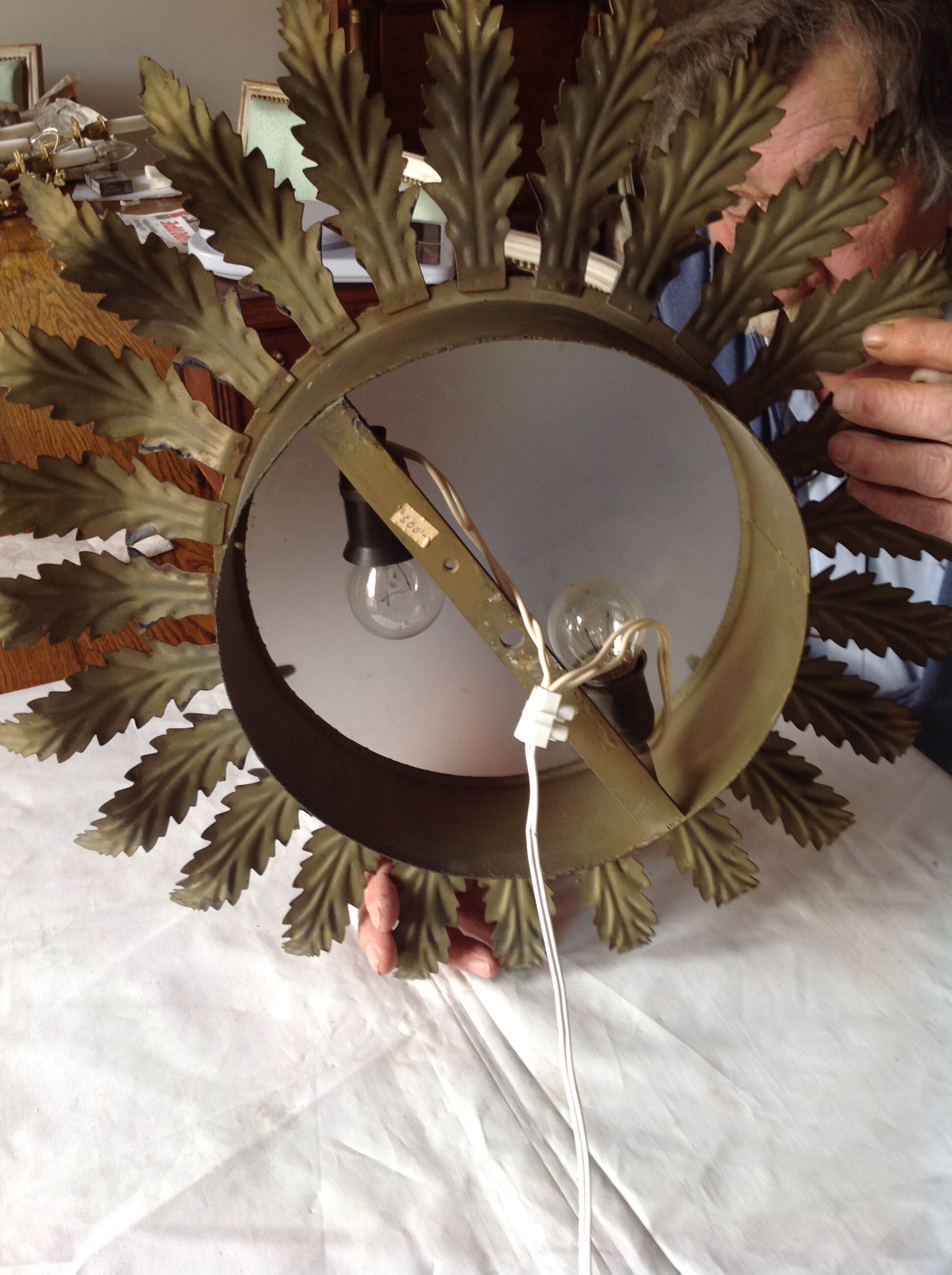 Sun sconce, 70s