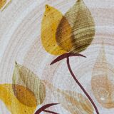 Six Niderviller stoneware plates with vintage plant décor