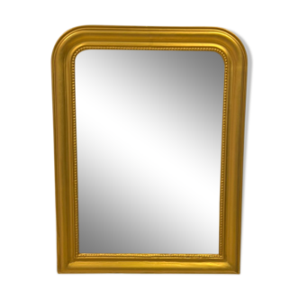 Louis Philippe antique gilded and paneled mirror