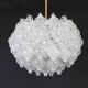 Glass chandelier Tulipan by Kalmar, Austria, 1960s