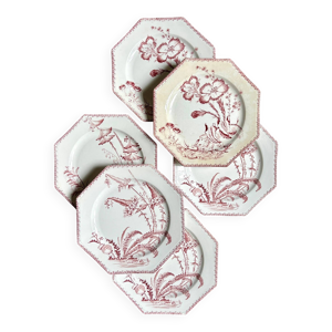 6 assiettes plates en - service