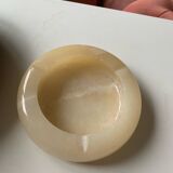 Round stone ashtray