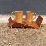 Mug in enamelled stoneware