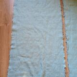 Set of two vintage sky blue rugs from the 70s