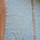 Set of two vintage sky blue rugs from the 70s