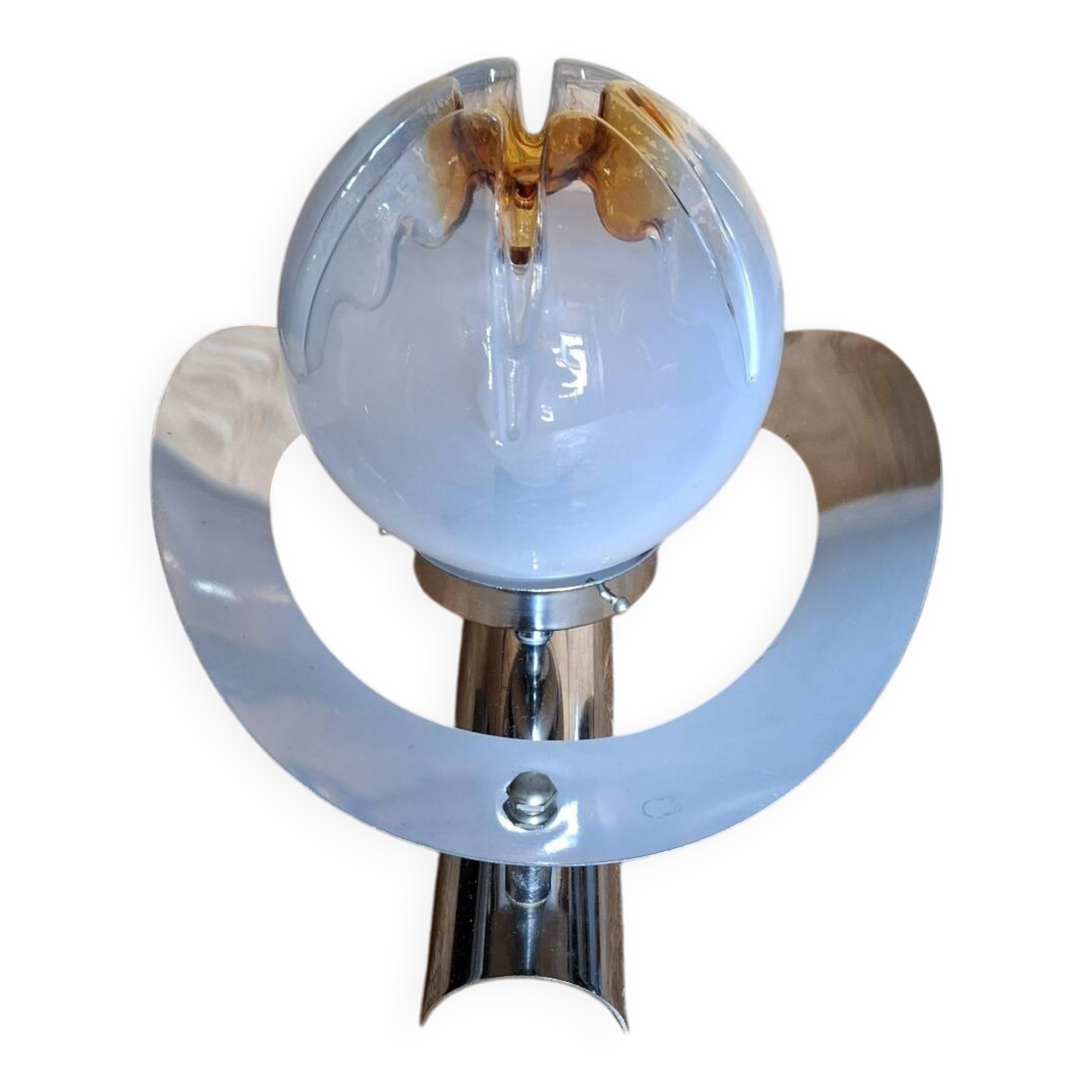 Mazzega designer wall lamp, Murano glass