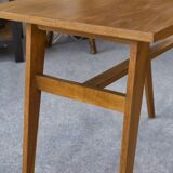 Oak side table with compass legs, 1960s