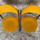 Pair of Chairs SOUVIGNET Model ELODIE Grey Metal & Wood Made in France