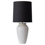Jasba "Cortina" ceramic table lamp with crackled glaze, mid-century style, 1950s.