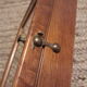 Wall key box, wood and mirror, vintage, fab. Frenchwoman