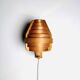 Mounted Pine Veneer Conical Wall Lamp By Hans-Agne Jakobsson For Markaryd, Sweden 1960S
