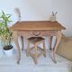 Occasional table, antique desk in solid oak in Louis XV style.
