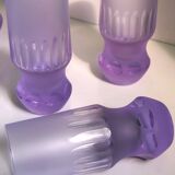 6 Alexandrite Longdrink Glasses Space Age 1970s
