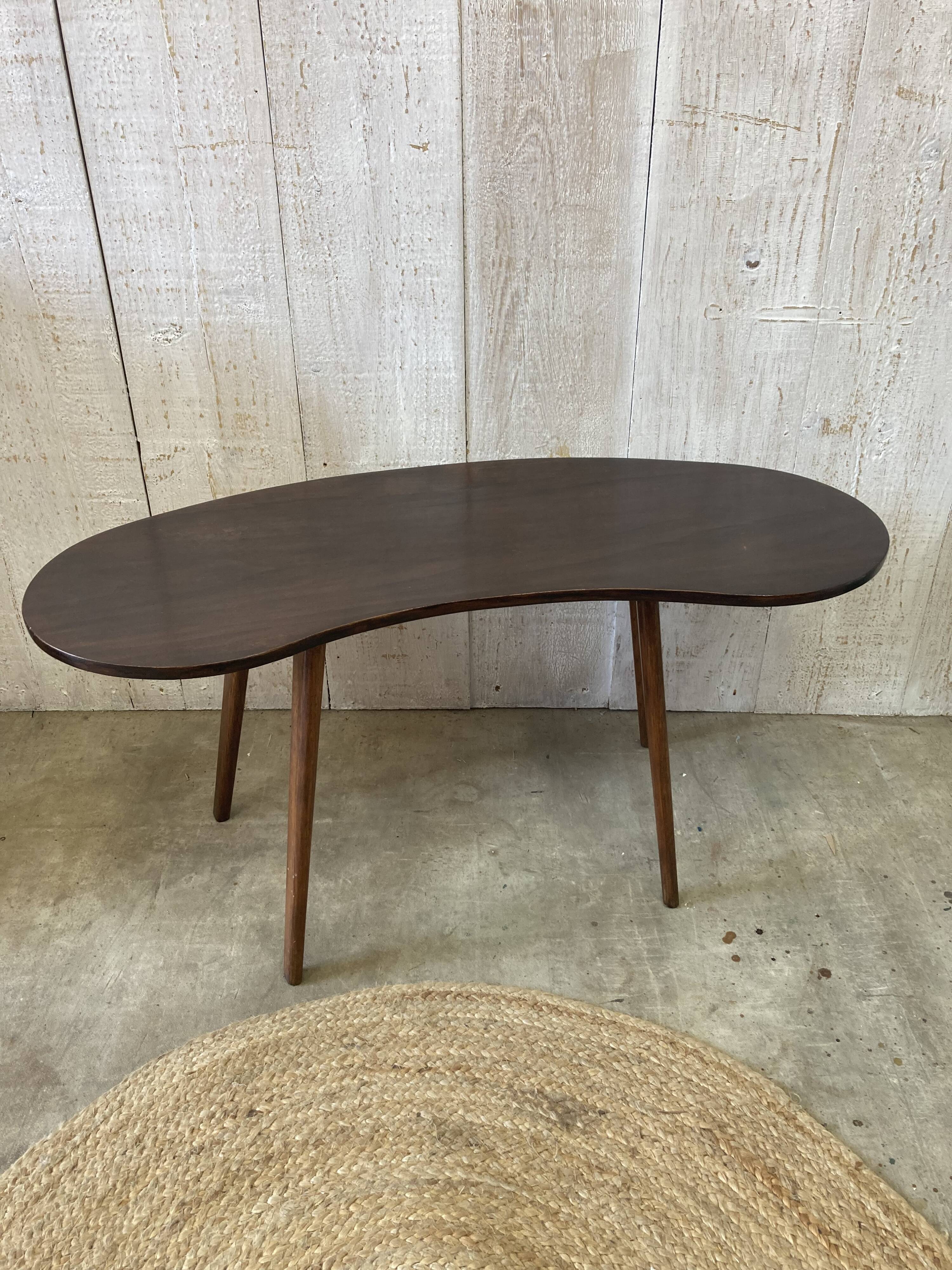 Table basse haricot vintage
