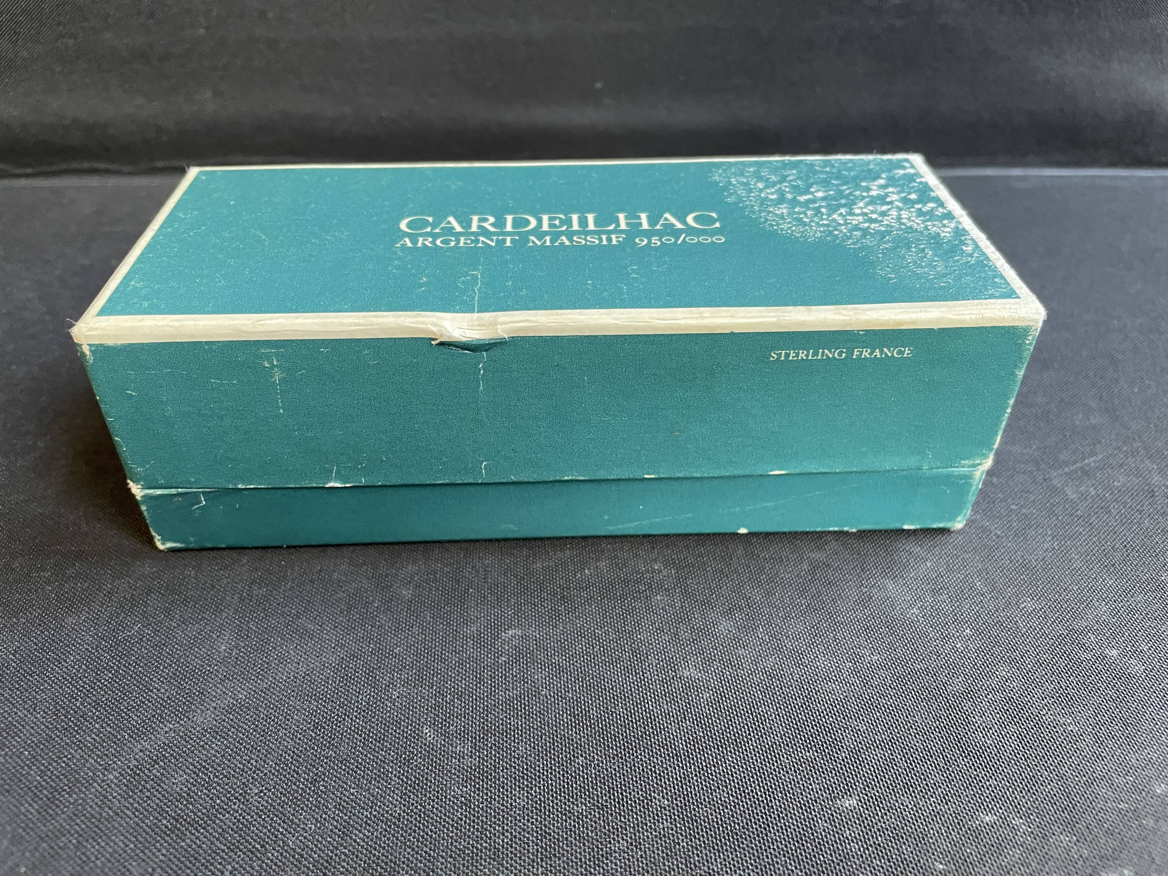 Coffret Cardheilhac de salières et poivriers Christofle – Argent 950/1000e