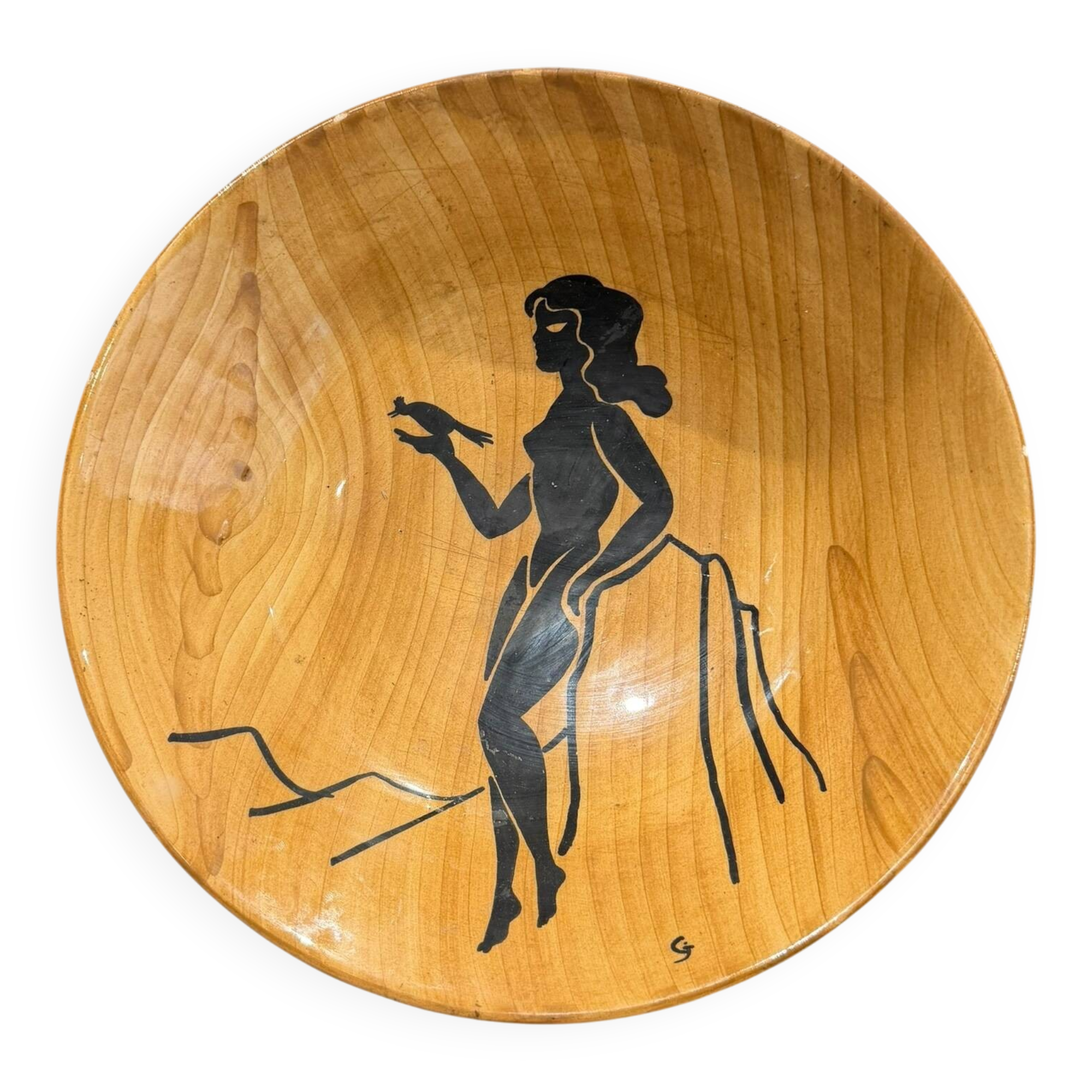 Important fruit bowl Grandjean Jourdan in Vallauris