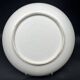 Large decorative dish signed André Baud, diameter 37 cm, enamelled decoration on a deep blue background