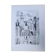 Uzerche, original black chalk drawing by Jean Villette (1913-2005)