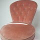 Fauteuil crapaud rose