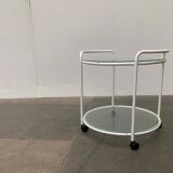 Postmodern Glass Side Table or Dessert Table
