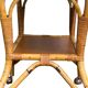 Vintage rattan and oak serving trolley 1960