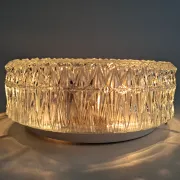 1990s Czech Geometric Glass Ceiling or Wall Light
