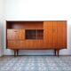 Sideboard library in Scandinavian style made of teak.