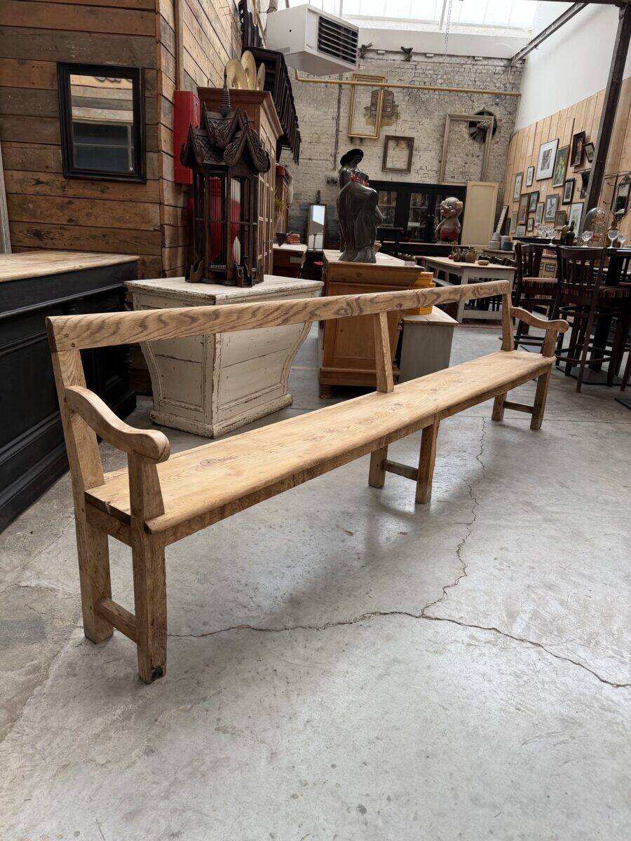 Pair of benches with backs from the early 20th century.