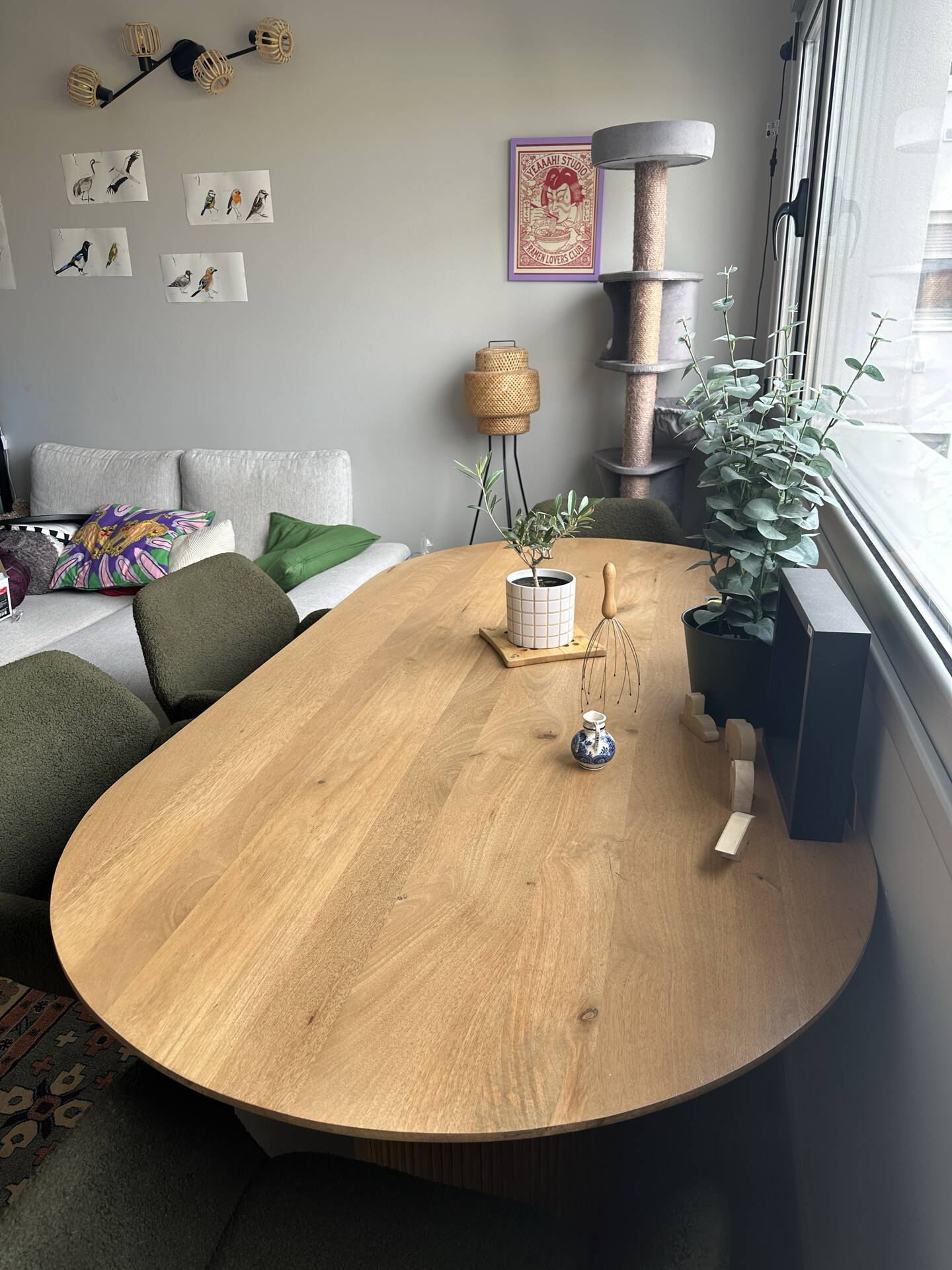 Oval dining table Vienna 200 x 100 mango wood