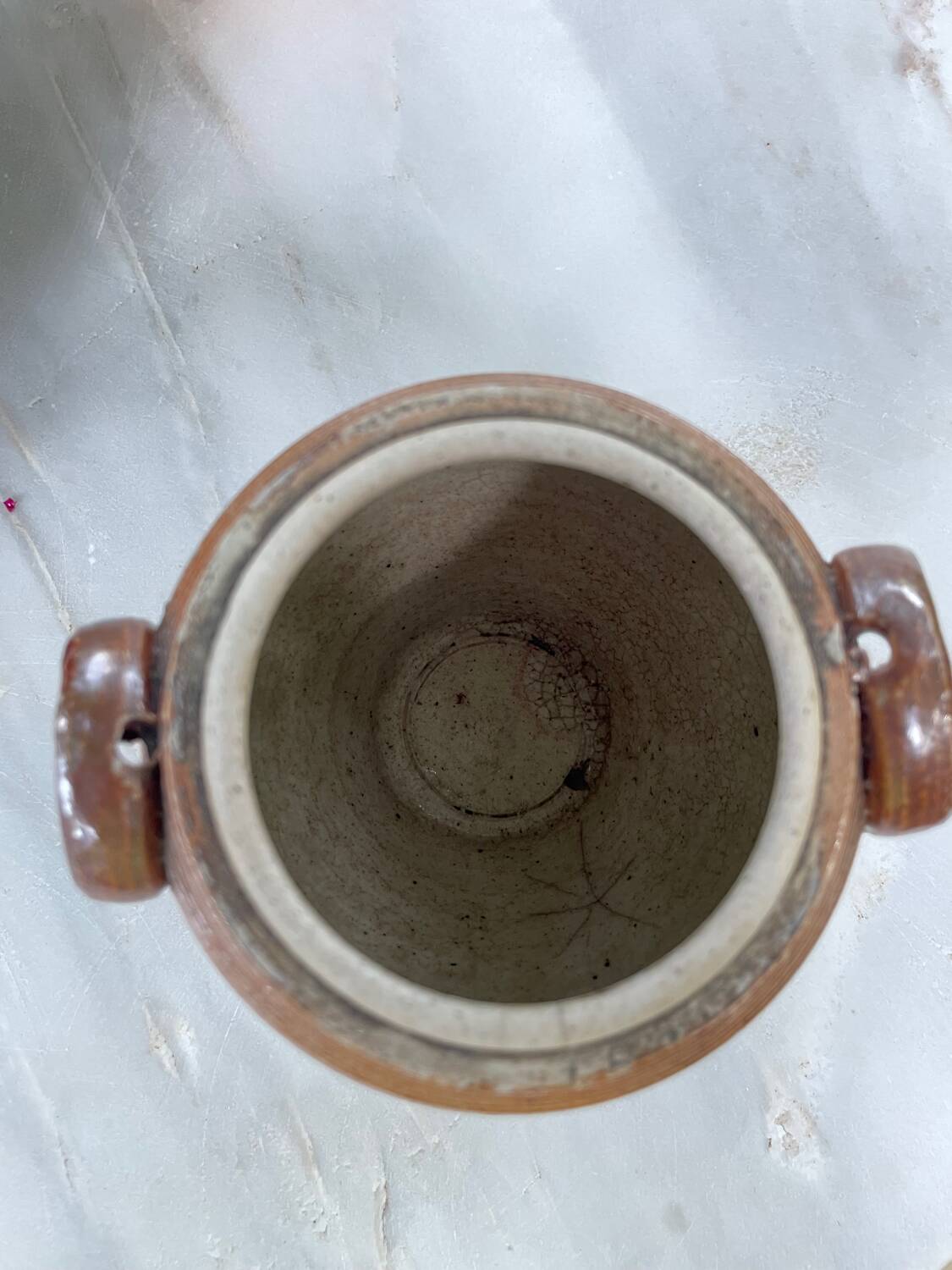 Antique stoneware pot