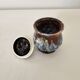 Ceramic sugar bowl signed MORVAN - vintage 70s