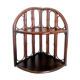 Rattan corner shelf, work from the 1970s