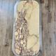 Marble table feet chrome steel vintage Italian