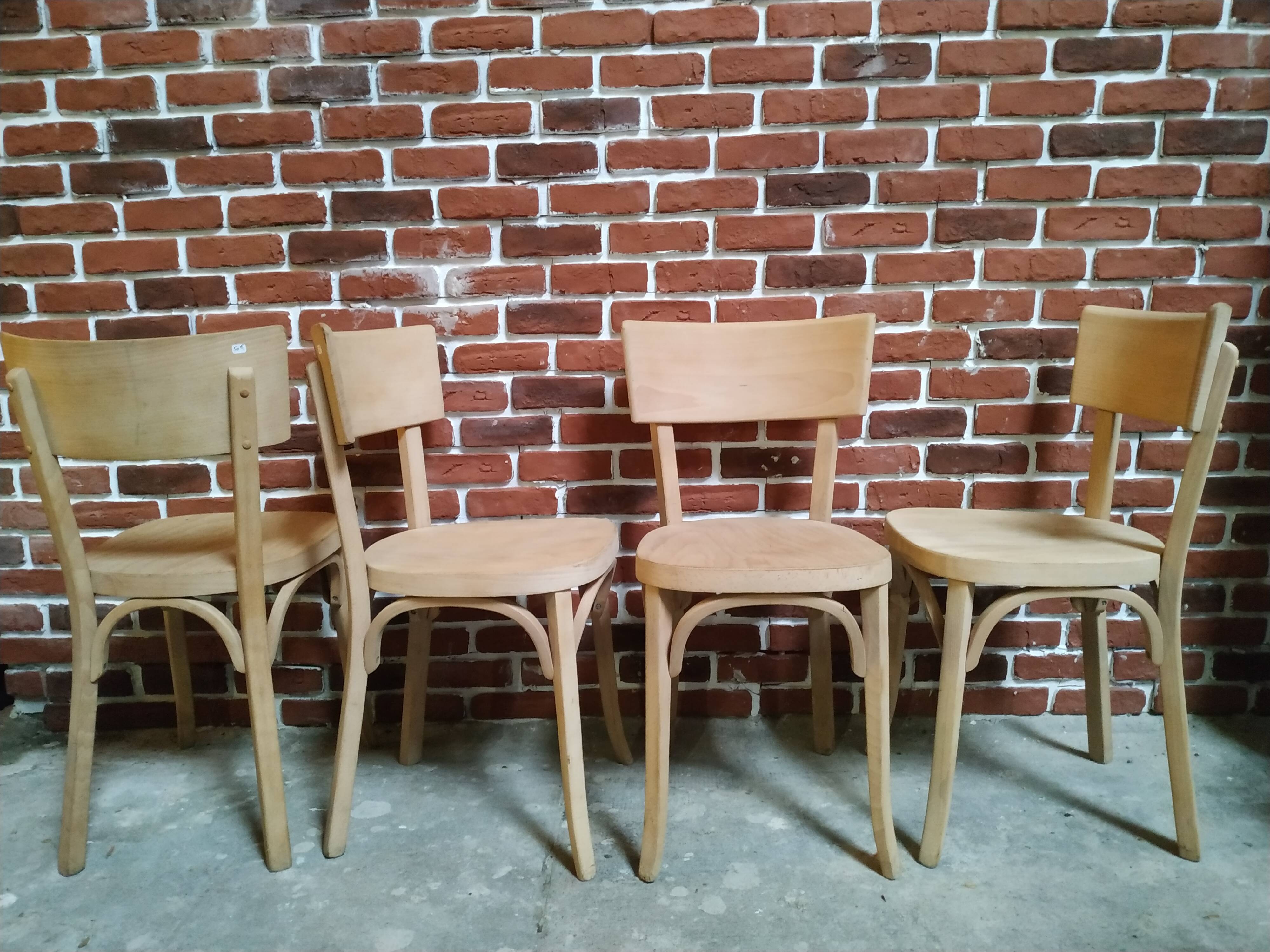 Set of 4 baumann bistro chairs