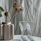 Set of 6 twisted ribbed glass wine glasses