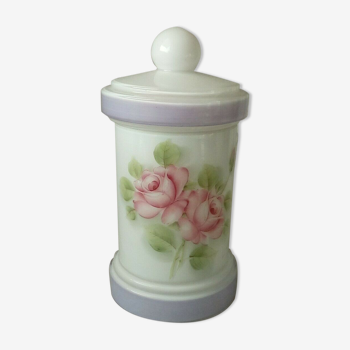 Cotton pot in opaline