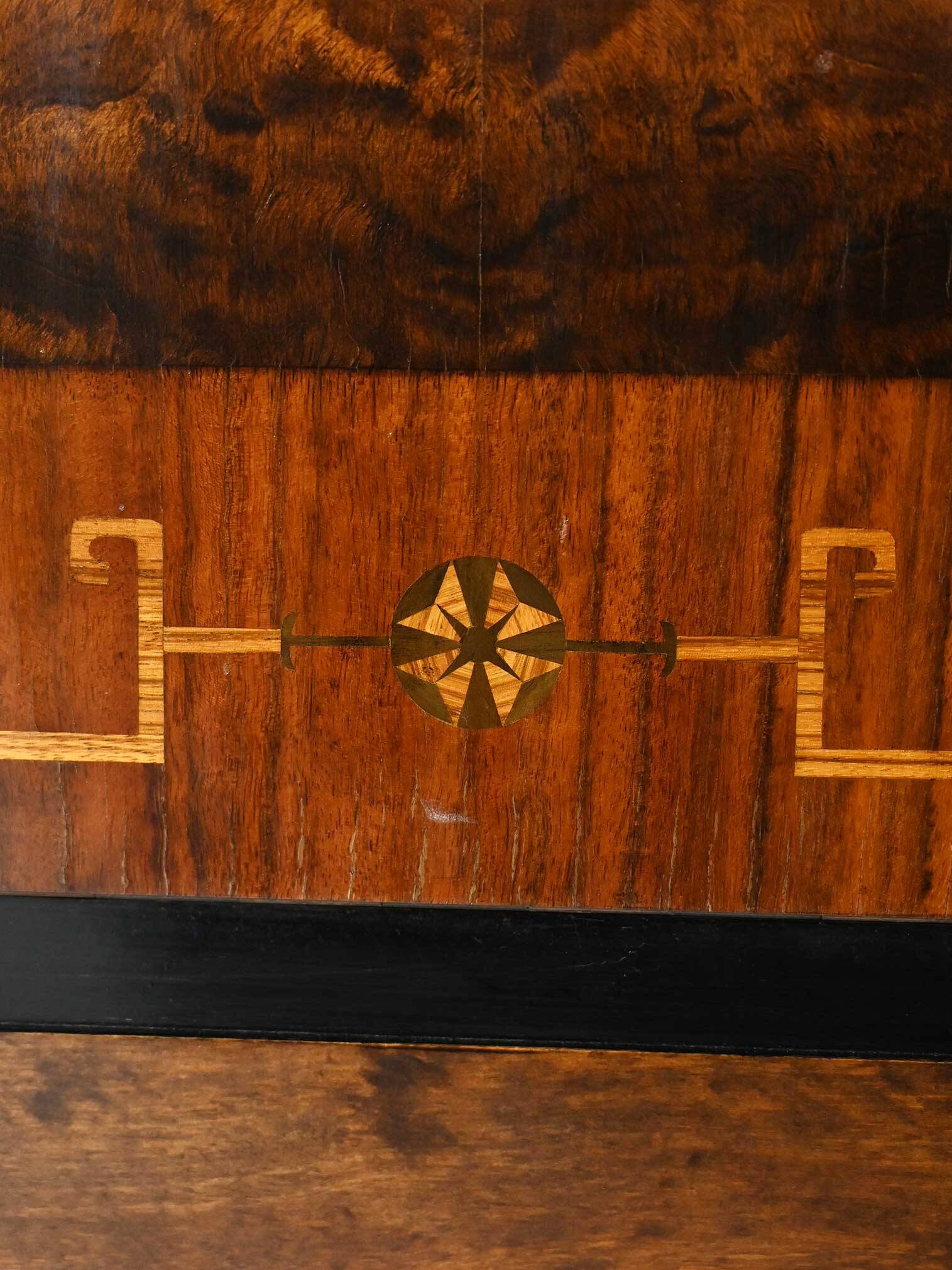 1930s Scandinavian Art Deco burlwood sideboard