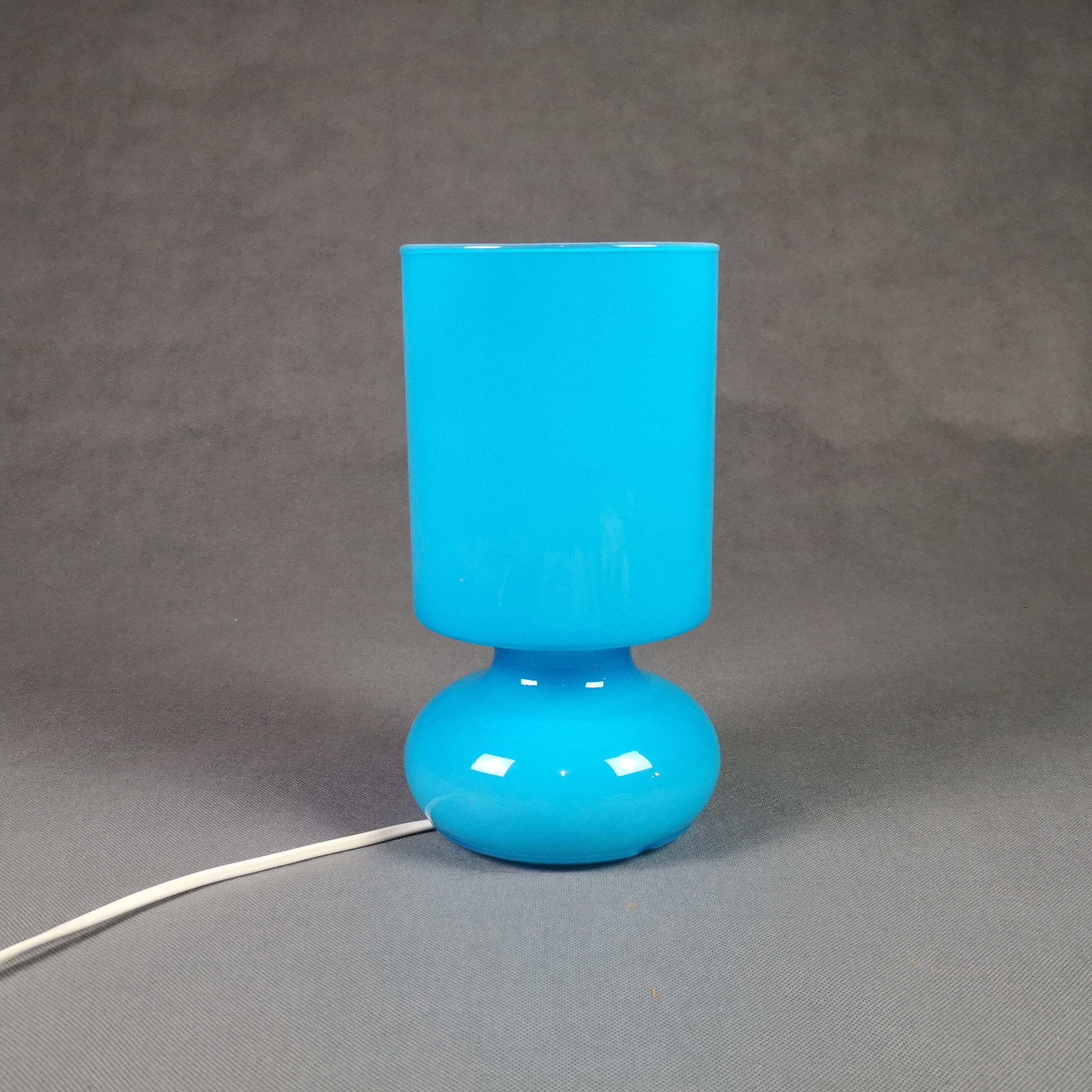 Lykta turquoise vintage lamp ikea opaline - vintage luminaire