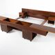 Mid-Century Modern Bed with Nightstands by Fabio Lenci for Bernini, Italy, 1970s
