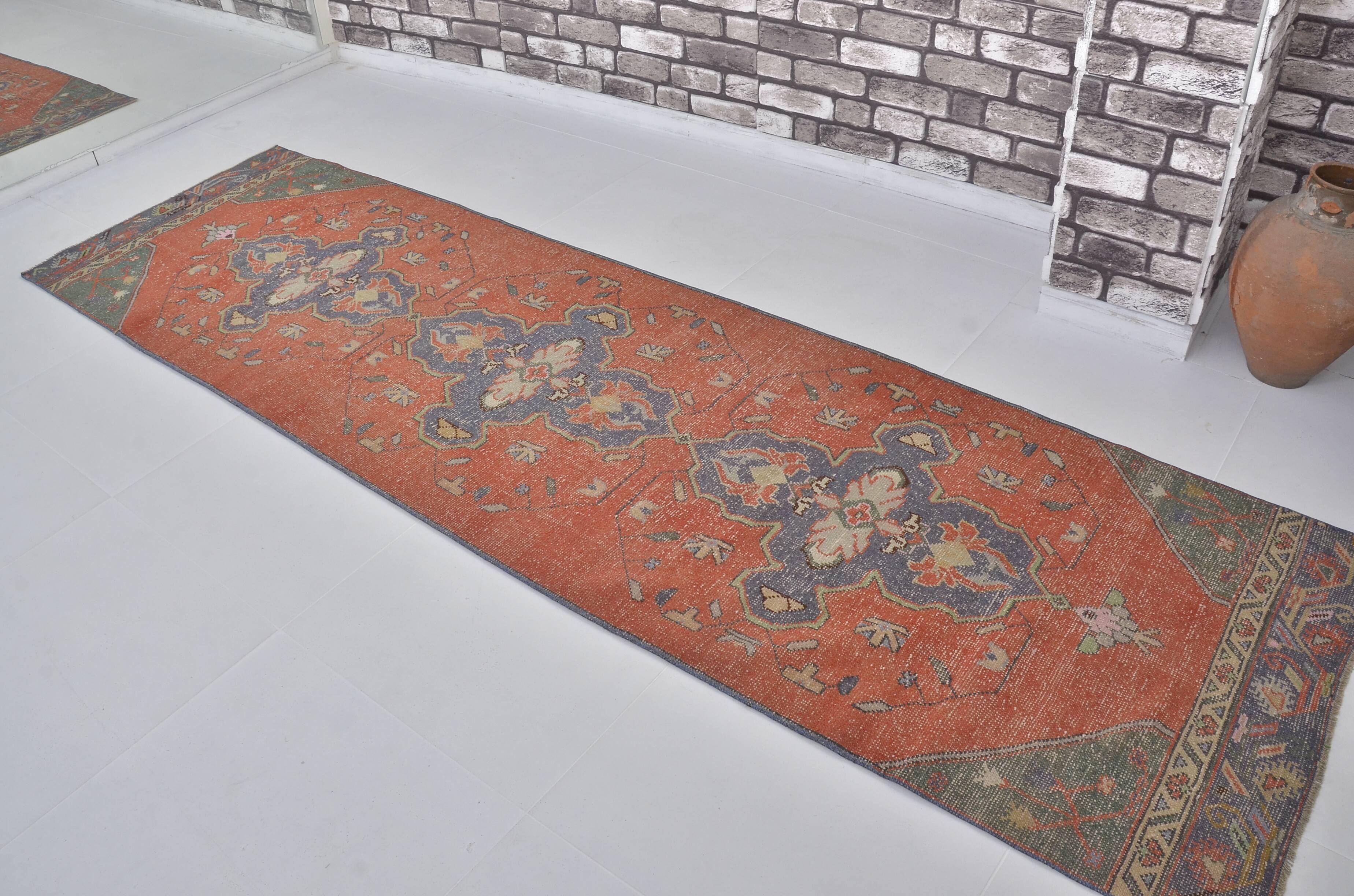 Vintage Turkish Handmade Runner sku c406