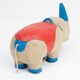 Jouet thérapeutique vintage rhinocéros par Renate Müller pour H. Josef Leven, Sonneberg, années 1960