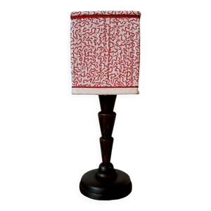 lampe en bois art déco