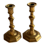 Bougeoirs en laiton