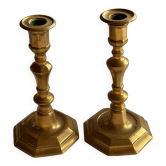 Brass candle holders