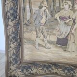 Tapestry with an idyllic forest scene