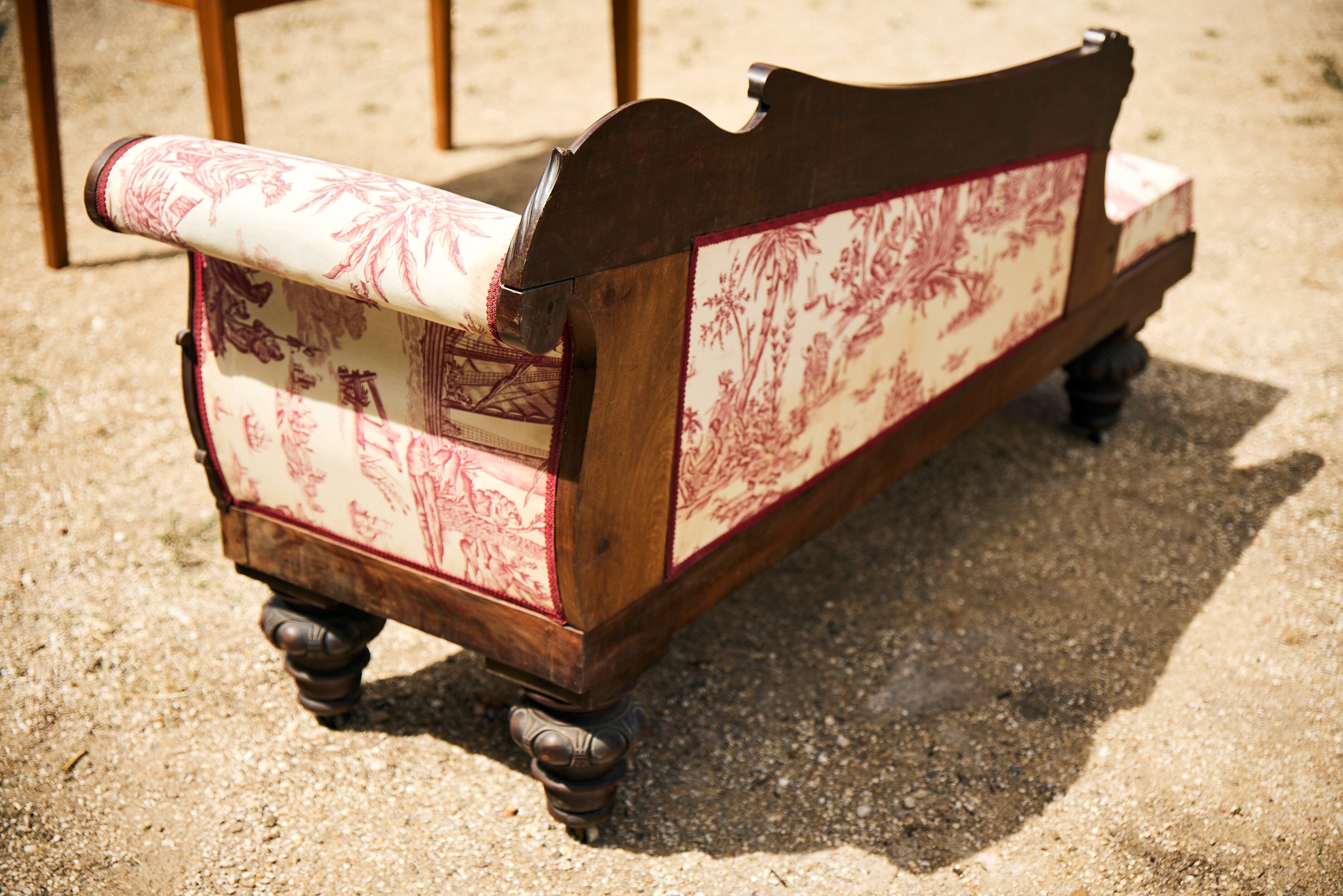 Mahogany meridian Louis-Philippe, origin Villa Le Gaillardin, Noirmoutier