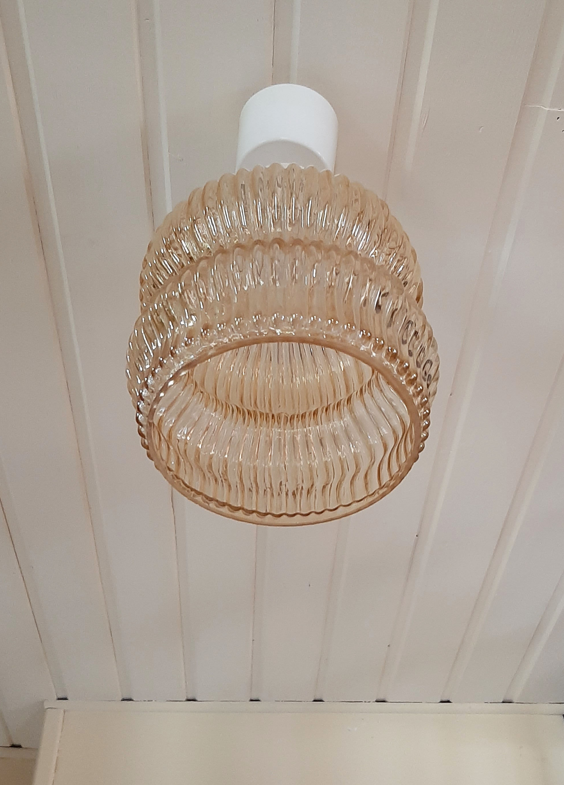 Hanging glass lampshade 1970